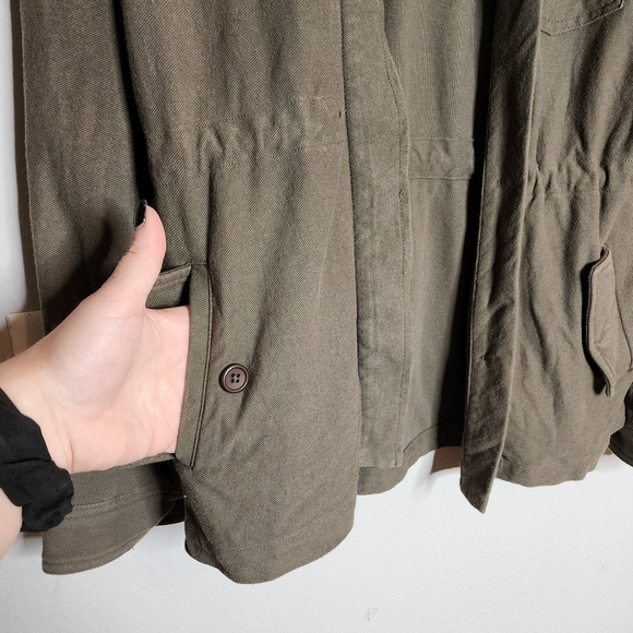 James Perse green sweater jacket. Size 1 or small - Picture 8 of 16